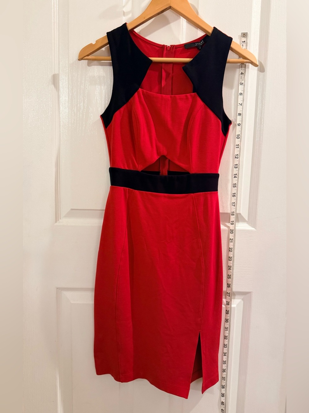 Guess Red & Black dress NWT original retail $108 cutout front